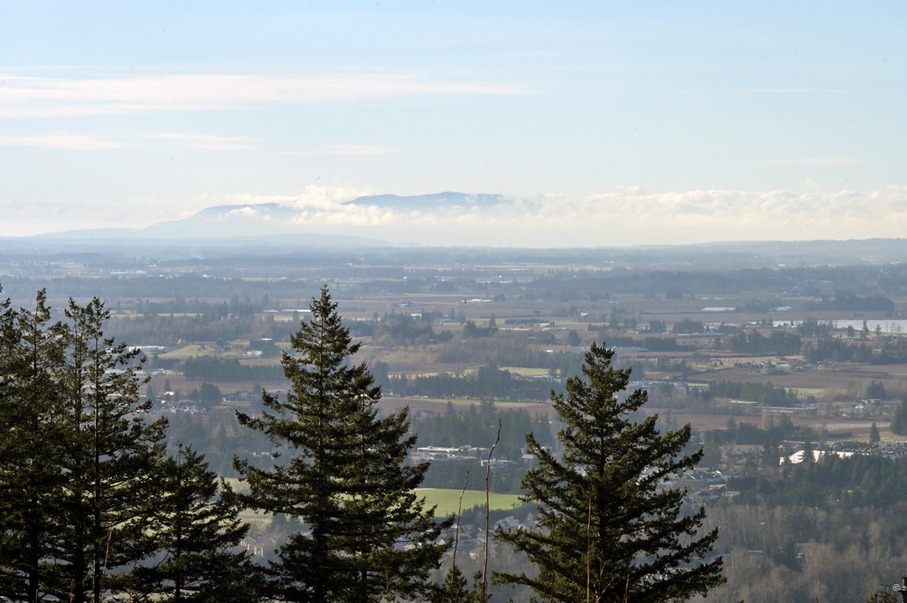 Looking west down the valley to Vancouver