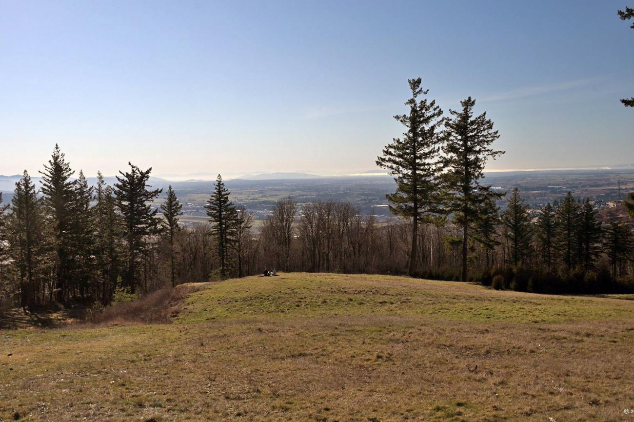 Enjoying a picnic near the summit of McKee