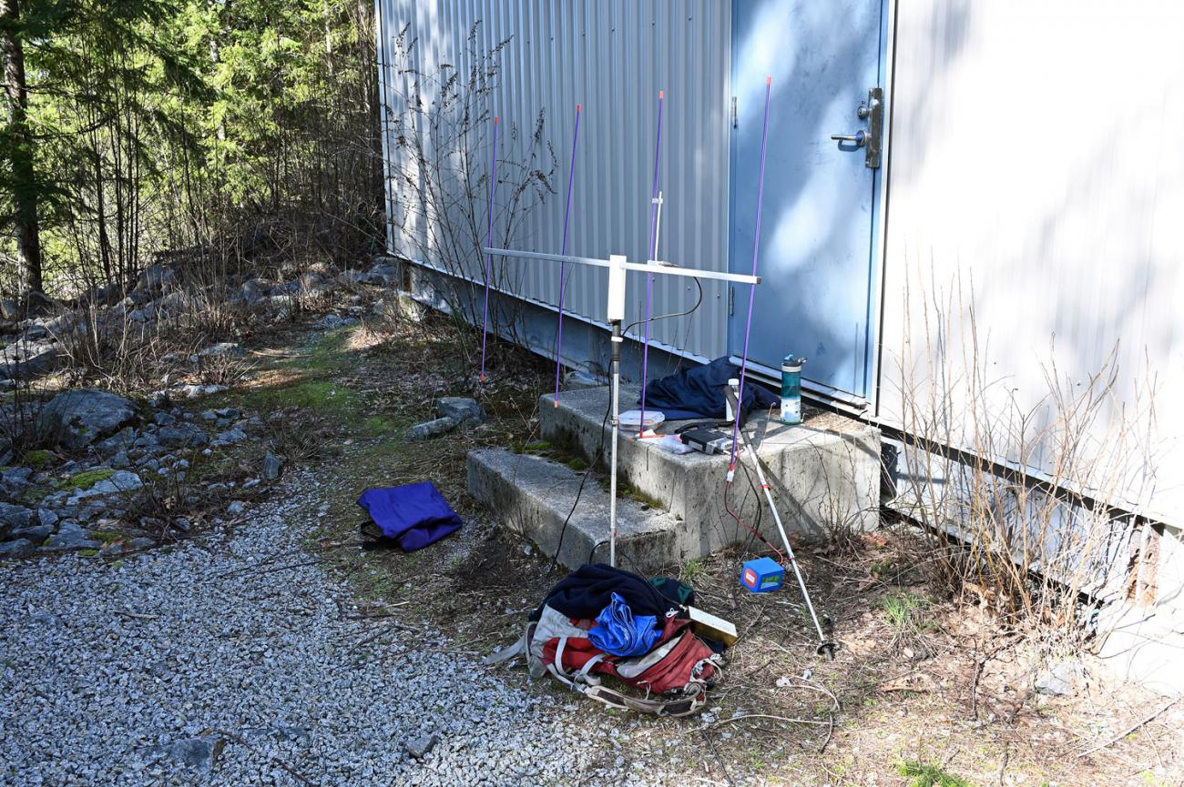 My VHF station for the trip