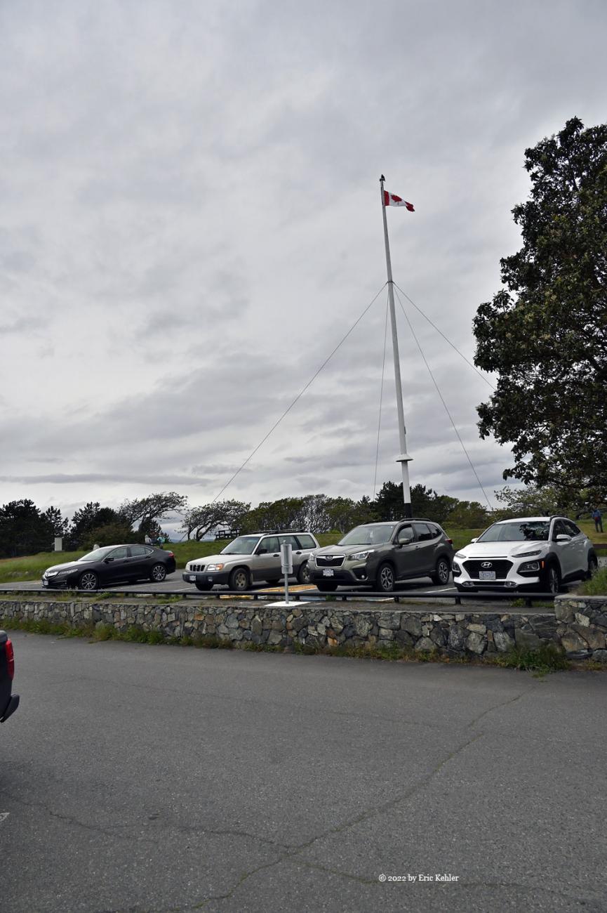 The gflag pole on the summit