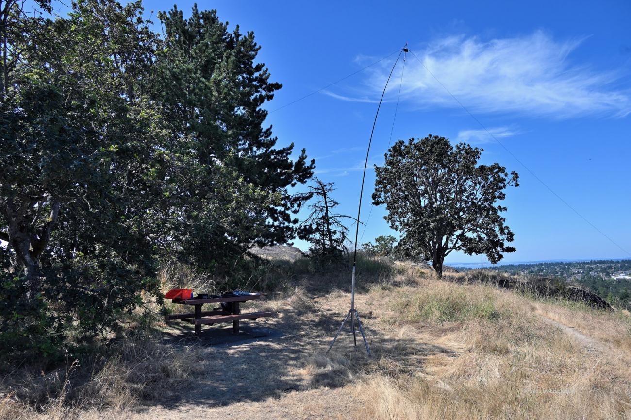 My station near the summit of Mount Tolmie