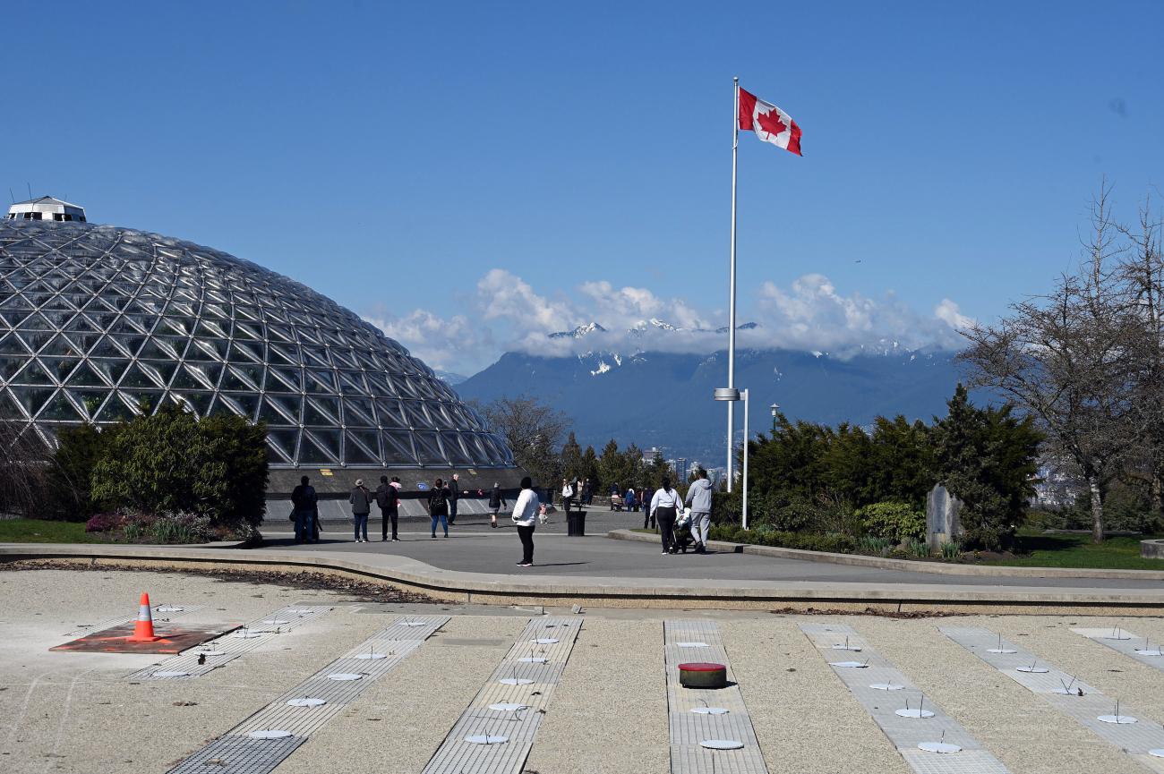A view of the North Shore mountains from the park summit area
