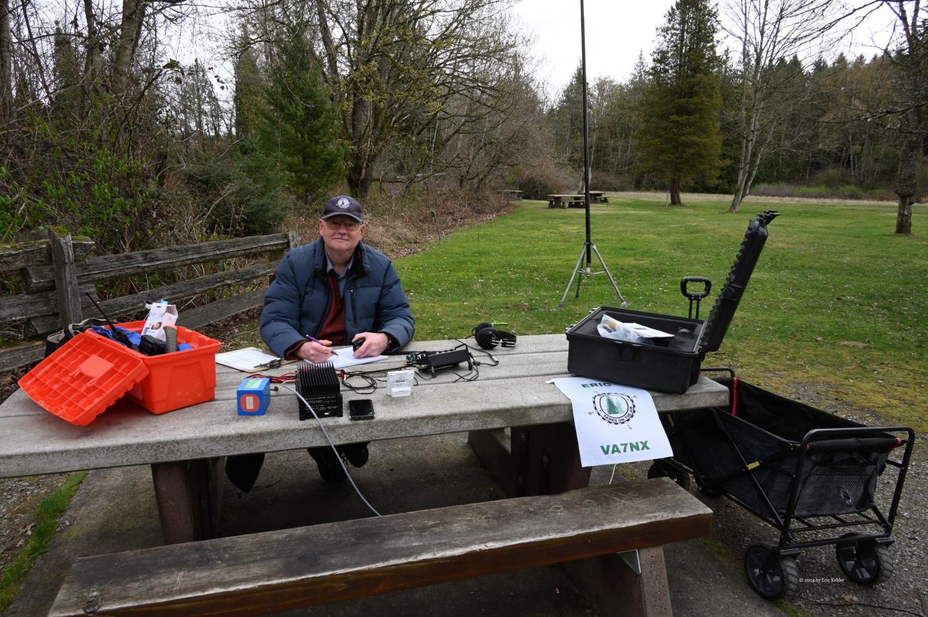Here I am at my station, as seen the walkway
