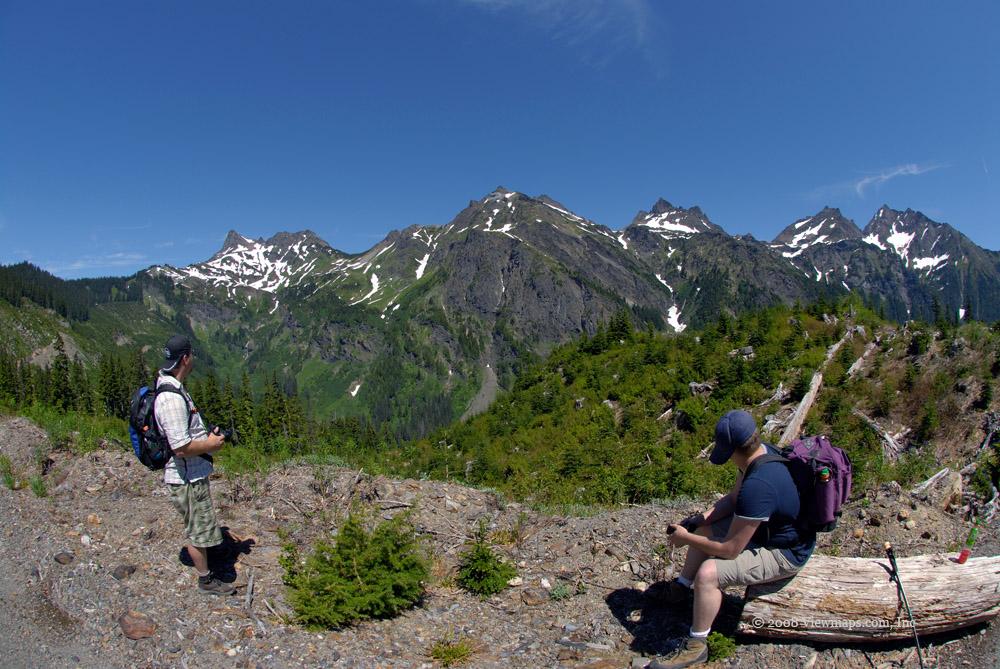 A view of the Cheam Ridge from our lunch stop