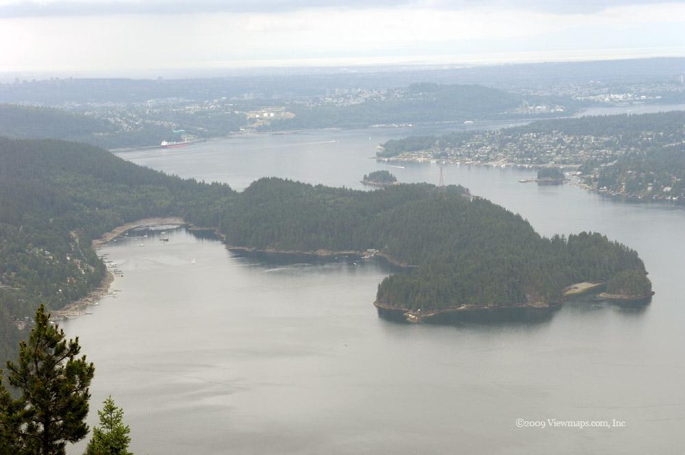 A view of Bedwell Bay