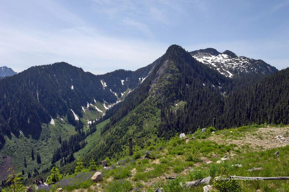 Wells peak in the distance