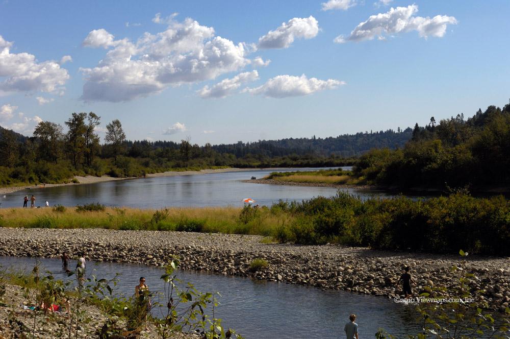 Lower Stave River below the Ruskin Dam