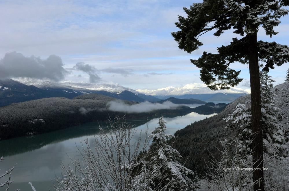 Harrison Lake was particularly lovely this morning