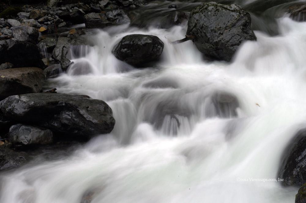 The rocks bring out a lovely look to the creek