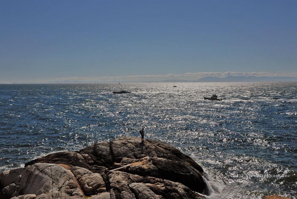 Looking off to the SW from the west beach