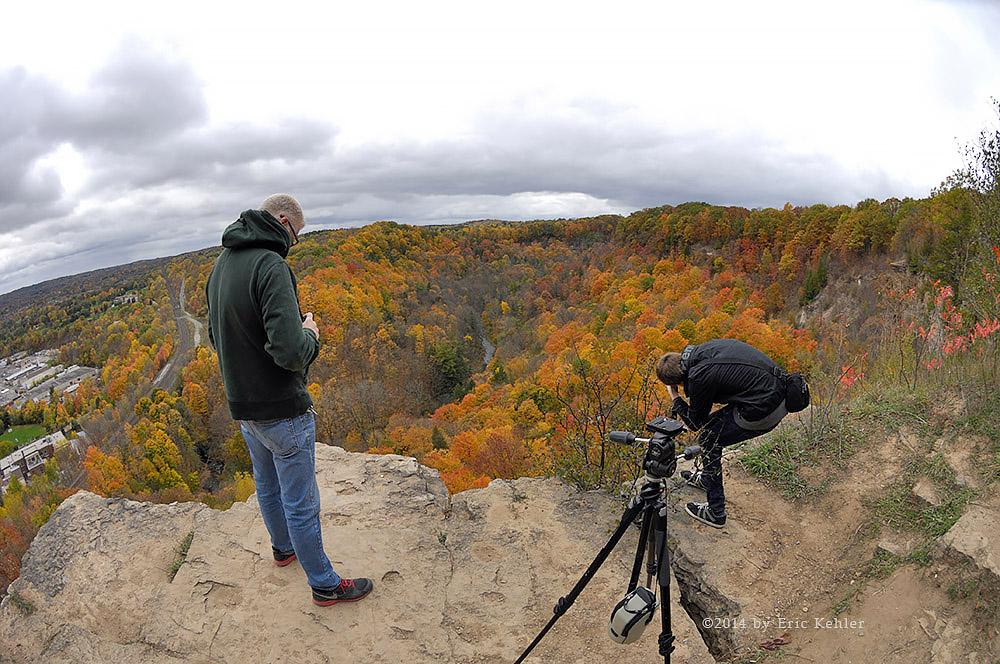 Mike & Luke getting some good photos of the gorge