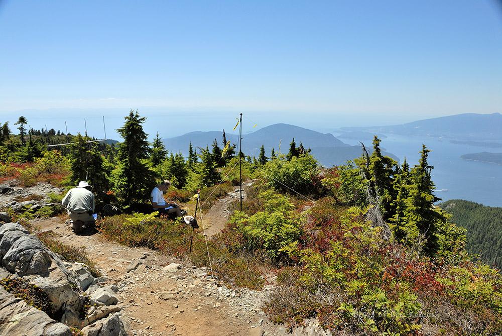 Our radio setup over-looking Howe Sound