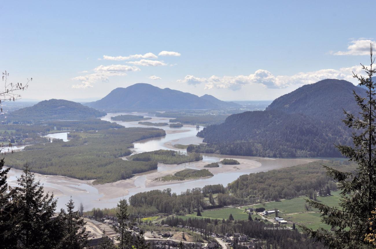 The Fraseer River from the slope of Mount Woodside