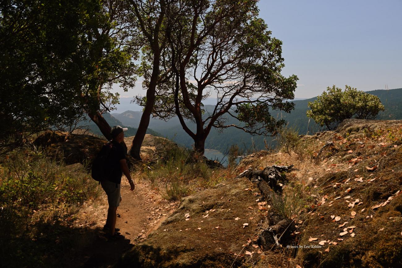 Jim at the summit of Jocelyn Hill