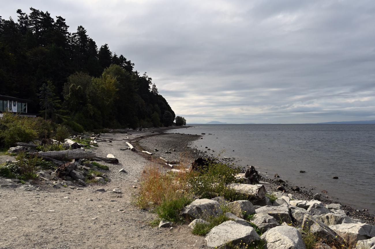 Looking south from our bench station