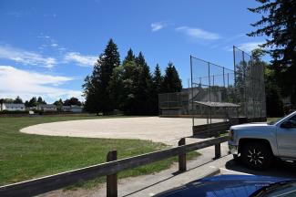 The closest ball field to the parking area