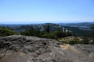 A view south from the summit, bear hill in the middle