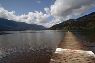 Cultus Lake looking west from the shore