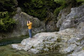 Ethan capturing a few of the sights.