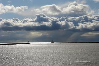 The play of light on the lake was amazing.