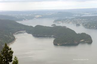 A view of Bedwell Bay