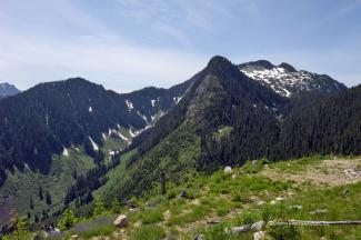 Wells peak in the distance