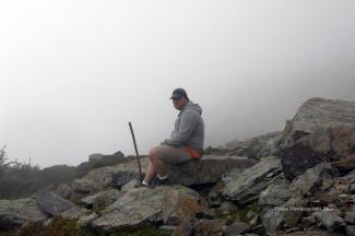 Taking a rest just past the furthest point of our previous attempt.