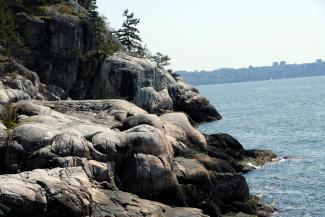 Looking at the path past Shore Pine Point