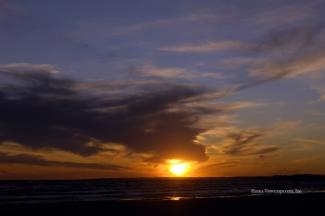 A lovely sunset from Port Stanley
