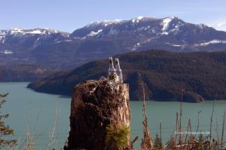 Modern sculpture in the backcountry