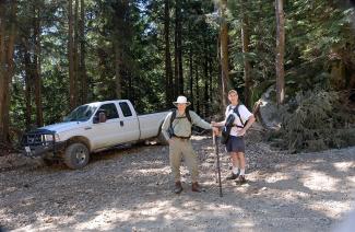 Brett and Ralph ready to start the hike to the summit of Mt Agassiz