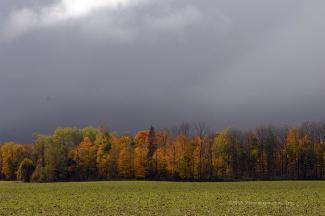 Racing to stay ahead of the storm cloud, I was able to capture some colour in the small open spots between the clouds