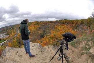 Mike & Luke getting some good photos of the gorge