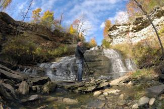Mike shooting Beamer Falls