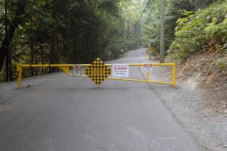 Closed off due to fire hazard