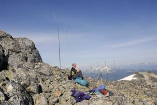 John on the Summit calling for Hams on the radio