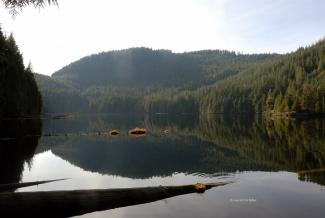 Gwendoline Peak as seen from Gwendoline Lake