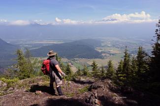 Nick enjoying the view from the summit