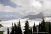 The view from the high point of the hike was gorgeous. The clouds down below add a unique twist to mountain peak images.