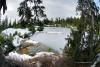 A broader view of Mystery Lake from the eastern side.