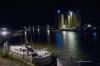 A photo of the outter harbour and fishing boats from the suite balcony.