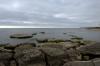 Another section of rocks jutting into the lake