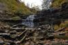 A close-up of the actual falls