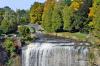 Webster Falls, the water flow was heavier this year