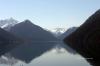 Looking south down Chilliwack Lake, Mt Edgar on the left