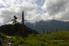 Siguard & Pelion Peaks with behind a few trees