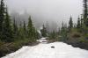 The highest point of the day - snow cover and cloud