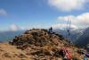 John on the summit making radio contacts