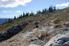 Ralph carefully picking his steps as he crosses the Zoa Sub-peak