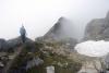 Starting back down from the summit